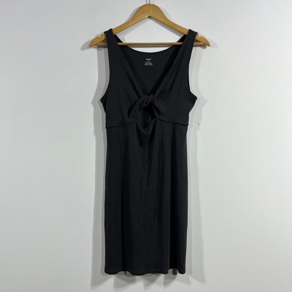 Aerie Ribbed Old Money Preppy Mini Dress Womens Large Fisherman‎ Beachy Resort